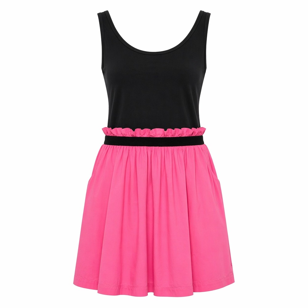 Y2K PINK VS Baddie Sleeveless Mini Dress Women Size Medium Bratz Coquette Girly